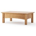 Ver imagem 1 de Mesa de Centro para Sala Madeira Maciça Hazel Carvalho Z25 - Mpozenato