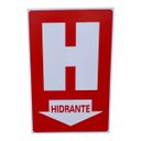 Ver imagem 2 de Kit 2 Placa de Sinalização Hidrante 20 X 30 Cm Vermelha