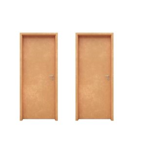 Kit com 2 Portas de Madeira 210x80cm Espessura 3,5cm Mso Eucatex
