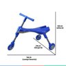 Triciclo Infantil Dobrável Até 20kg Portátil Clingo - Azul - 5