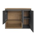 Ver imagem 4 de Kit com 2 Gabinetes de Banheiro Suspenso 80cm Cecília com 3 Portas e 1 Nicho sem Cuba