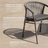 Conjunto Jardim e Varanda 1 Mesa 190cm 8 Cadeiras com Braços Refúgio CabeCasa MadeiraOriginals - 7