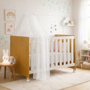 Ver imagem 6 de Berço Americano Vira Mini Cama Multifuncional MDF Suporte de Mosquiteiro