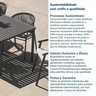 Conjunto Jardim e Varanda 1 Mesa 190cm 8 Cadeiras com Braços Refúgio CabeCasa MadeiraOriginals - 10