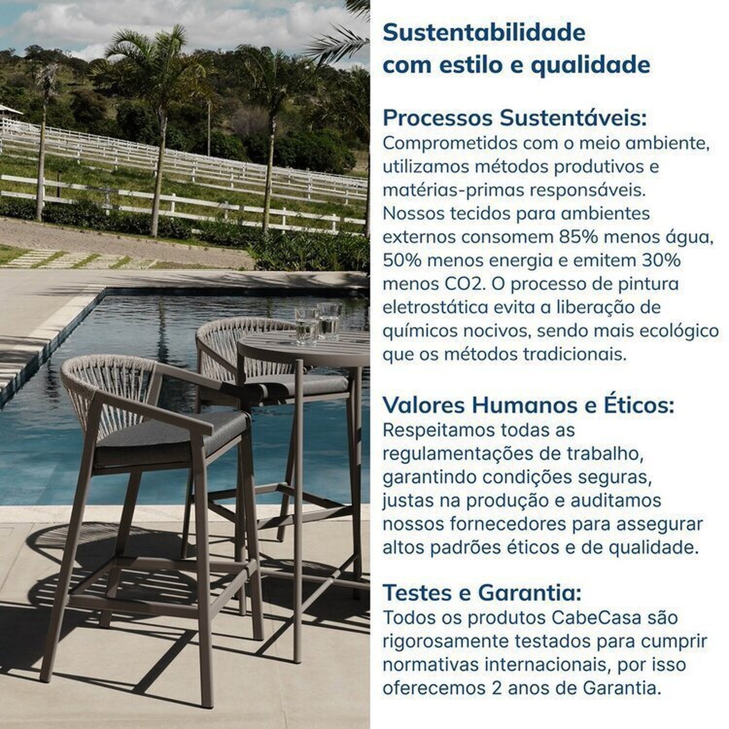 Conjunto Jardim e Varanda 1 Mesa Bistrô 3 Banquetas Refúgio Cabecasa Madeiramadeira - 9