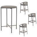 Ver imagem 4 de Conjunto Jardim e Varanda 1 Mesa Bistrô 3 Banquetas Refúgio CabeCasa MadeiraOriginals