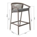 Ver imagem 2 de Conjunto Jardim e Varanda 1 Mesa Bistrô 3 Banquetas Refúgio CabeCasa MadeiraOriginals