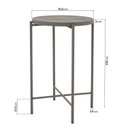 Ver imagem 3 de Conjunto Jardim e Varanda 1 Mesa Bistrô 3 Banquetas Refúgio CabeCasa MadeiraOriginals Cinza/Champagne/Mesclado