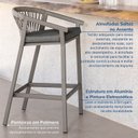 Ver imagem 7 de Conjunto Jardim e Varanda 1 Mesa Bistrô 3 Banquetas Refúgio CabeCasa MadeiraOriginals