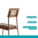 Ver imagem 7 de Conjunto Sala de Jantar Petra 6 Lugares Tampo MDP com Cadeiras em Aço Rosê 160cm Móveis Carraro