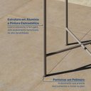 Ver imagem 5 de Conjunto Jardim e Varanda 1 Mesa Bistrô 2 Banquetas Refúgio CabeCasa MadeiraOriginals