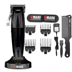 Kit Wmark Ng 222 Prata com Base Maquina de Corta Cabelo