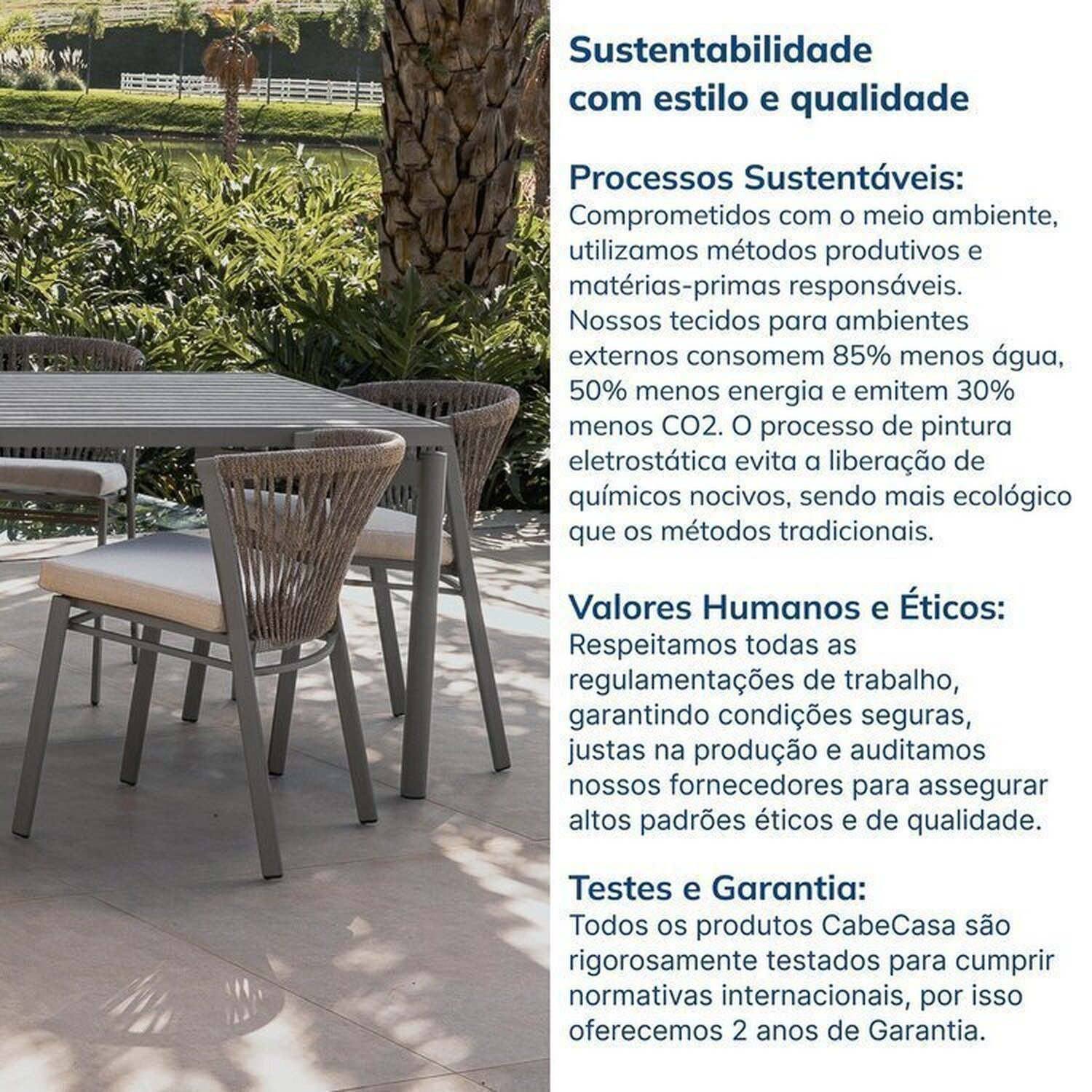 Conjunto Jardim e Varanda 1 Mesa 190cm 8 Cadeiras sem Braços Refúgio Cabecasa Madeiramadeira - 10