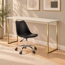 Ver imagem 1 de Mesa Office 1,10 com Cadeira Saarinen para Home Office