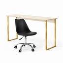Ver imagem 2 de Mesa Office 1,10 com Cadeira Saarinen para Home Office