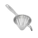 Ver imagem 1 de Peneira Cônica Chinoy Coador de Óleo 12cm Inox com Descanso Frg0361 Frigopro