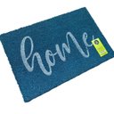 Ver imagem 3 de Capacho de Fibra de Coco Pvc Pintado Home Azul 40cm X 60cm
