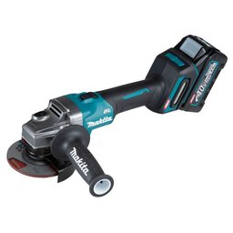 Esmerilhadeira Angular 115mm 4-1/2" Makita Ga007gm201 com 2 Baterias 40v Xgt Disco Carregador Rápido - 2