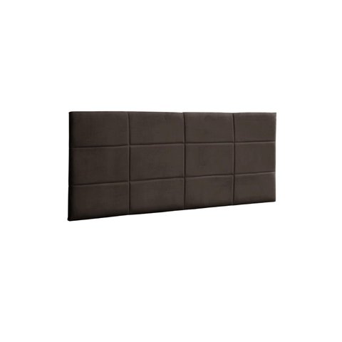 Painel Raissa 138 cm Suede Marrom