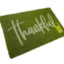 Ver imagem 3 de Capacho de Fibra de Coco Pvc Pintado Thankful Verde 40cm X 60cm