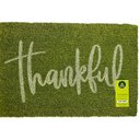 Ver imagem 1 de Capacho de Fibra de Coco Pvc Pintado Thankful Verde 40cm X 60cm