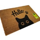 Ver imagem 3 de Capacho de Fibra de Coco Pvc Pintado Hello Gato 40cm X 60cm
