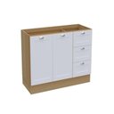 Ver imagem 1 de Balcão Ditália Denver Riviera Com Branco Cd-1014