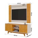 Ver mais imagens de Painel Trend com Rack Bancada Flat Dj Móveis para Tvs de até 65 Polegadas