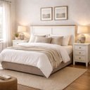 Ver imagem 2 de Cabeceira P/ Cama de Casal 1,60 Largura Madeira Maciça Pura:branco
