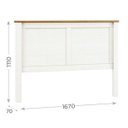 Ver imagem 3 de Cabeceira p/ Cama de Casal Queen 1,60cm Largura Madeira Maciça Pura:Branco