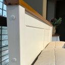 Ver imagem 4 de Cabeceira p/ Cama de Casal Queen 1,60cm Largura Madeira Maciça Pura:Branco