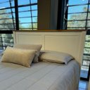 Ver imagem 5 de Cabeceira p/ Cama de Casal Queen 1,60cm Largura Madeira Maciça Pura:Branco