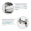 Ver mais imagens de Guarda-Roupa Modulado Reflecta 4 Portas com LED 3 Gavetas e Nichos 100% MDF Cairo Branco/Neve
