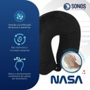 Ver imagem 3 de Almofada de Pescoço Sonos Tradicional para Viagem e Descanso - Preta