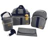 Kit Bolsa Maternidade 04 peças C/Mochila Cinza/Marinho - 1