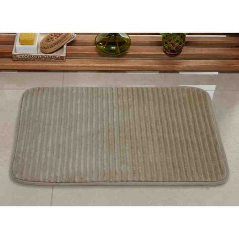 Tapete para Banheiro Ondulatto 0,45 X 0,70 Kaki Niazitex
