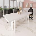 Ver imagem 1 de Mesa de Escritório Reunião 2,00m Pé Metal Quadro F5 Office