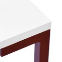 Ver imagem 4 de Mesa Executiva Escritório Industrial 90cm Branco e Bronze