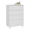 Ver imagem 2 de Cômoda Infantil 65cm com 4 Gavetas Allegra Multimóveis Mp4421 Branco
