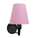 Ver imagem 1 de Lustre Pendente Quadrado Vivare Md-4075 Cúpula em Tecido 30/50x50cm - Bivolt Preto-rosa Bebê 110v/