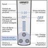 Chuveiro Digital Acqua Century 7500w 220v 220/7500 - Lorenzetti Branco e Cromado - 4