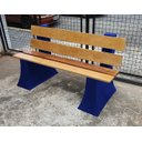 Ver imagem 2 de Banco Jardim Espera com Encosto 1,5 metro - AZUL ESCURO 013