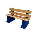 Ver imagem 1 de Banco Jardim Espera com Encosto 1,5 metro - AZUL ESCURO 013