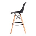 Ver imagem 3 de Banqueta Eames Eiffel Base Wood - Preta - Balcão Área Gourmet