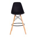 Ver imagem 2 de Banqueta Eames Eiffel Base Wood - Preta - Balcão Área Gourmet