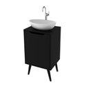Ver imagem 2 de Gabinete para Banheiro Bn3641 Tecnomobili Preto