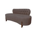 Ver imagem 2 de Sofá 2 Lugares Orgânico Curvo Tókio 150cm Suede Capuccino