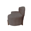 Ver imagem 3 de Sofá 2 Lugares Orgânico Curvo Tókio 150cm Suede Capuccino