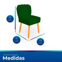 Ver imagem 7 de Kit Cadeira Pétala para Sala de Jantar Confortável e Reforçada Suede