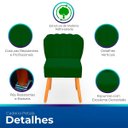 Ver imagem 3 de Kit Cadeira Pétala para Sala de Jantar Confortável e Reforçada Suede
